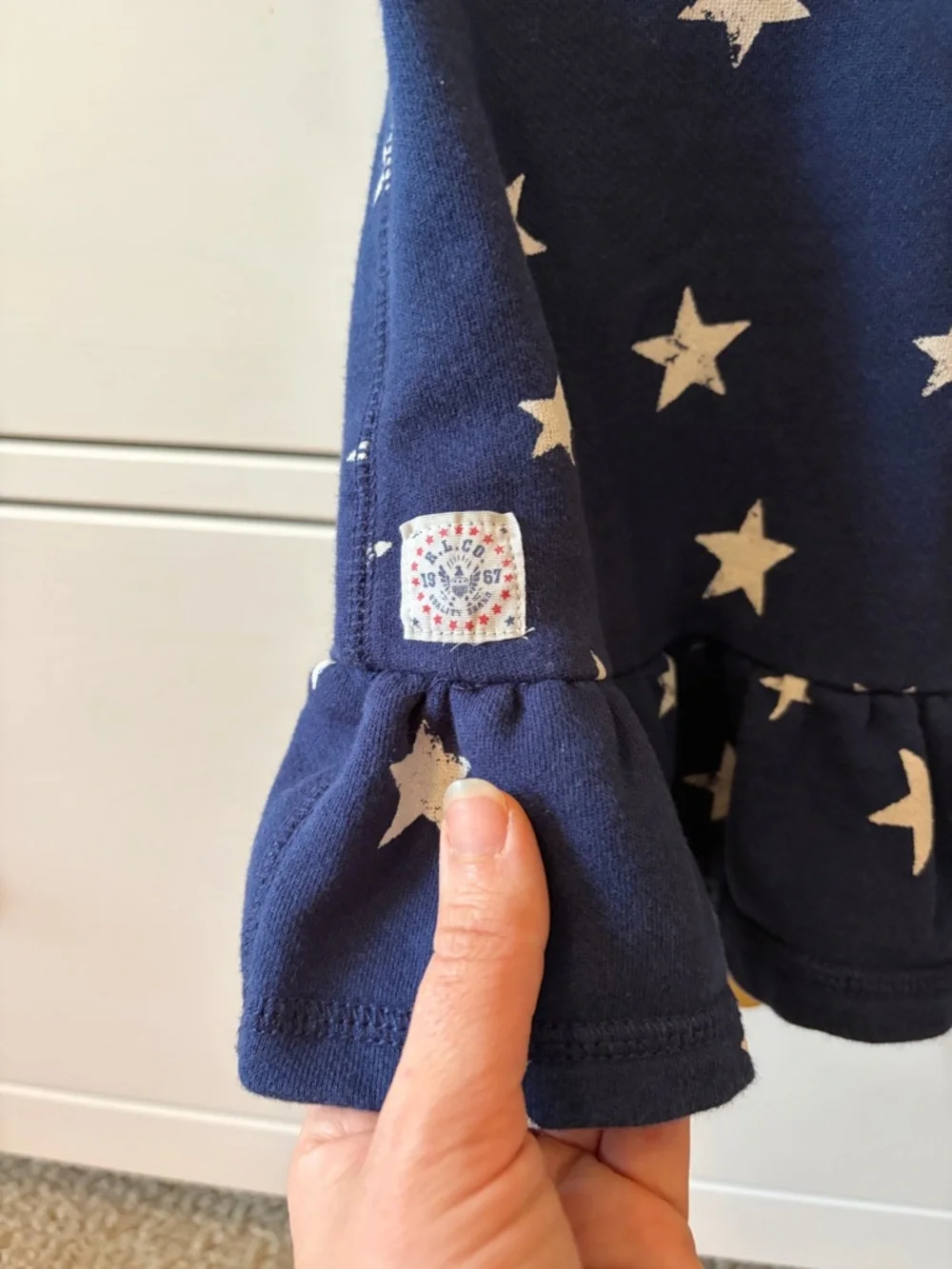 Ralph Lauren Navy Blue Star Dress 3 Months